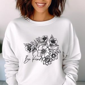 Be Kind Graphic Crewneck Sweatshirt